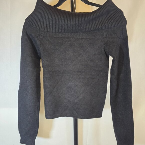 Black Cowl Neck Sweater - Picture 3 of 4